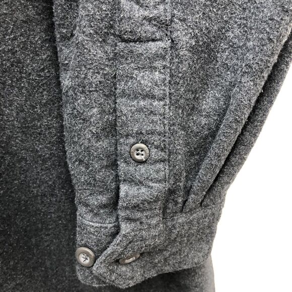 Grizzly Mountain‎ Shirt Mens Large Gray Button Up Flannel Heavyweight Workwear - Picture 8 of 10